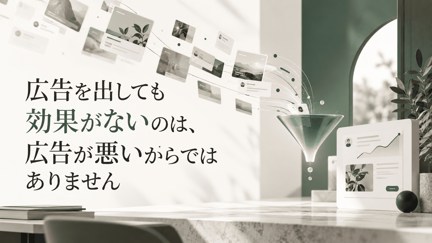 広告を出しても効果がないのは、広告が悪いからではありません