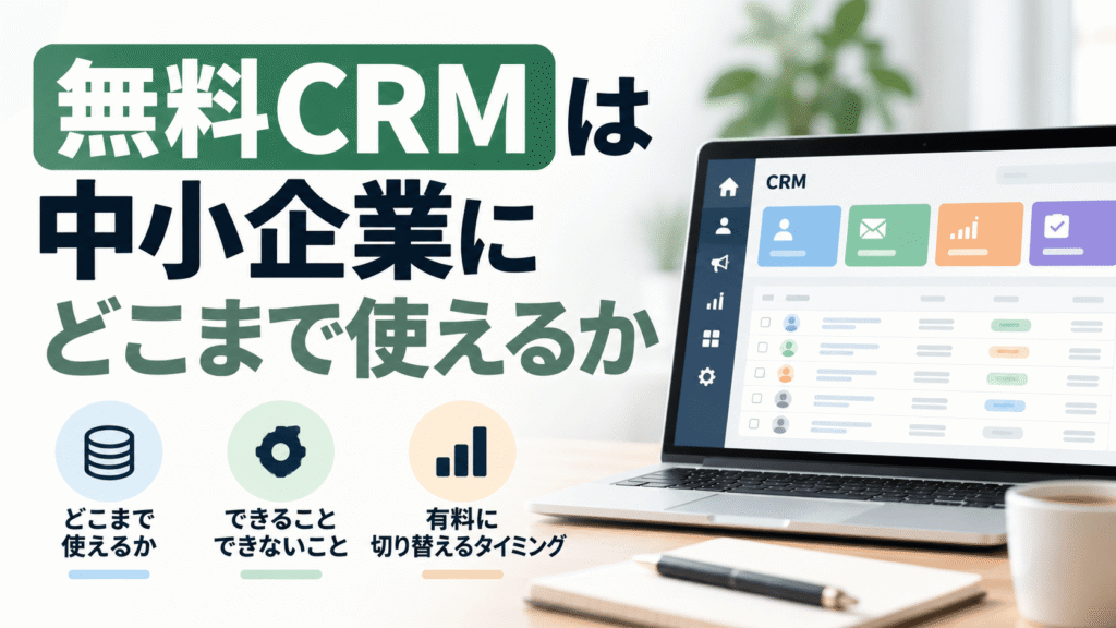 無料CRMは中小企業にどこまで使えるか