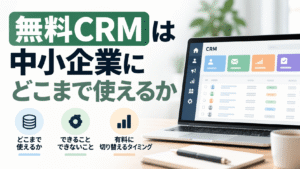 無料CRMは中小企業にどこまで使えるか