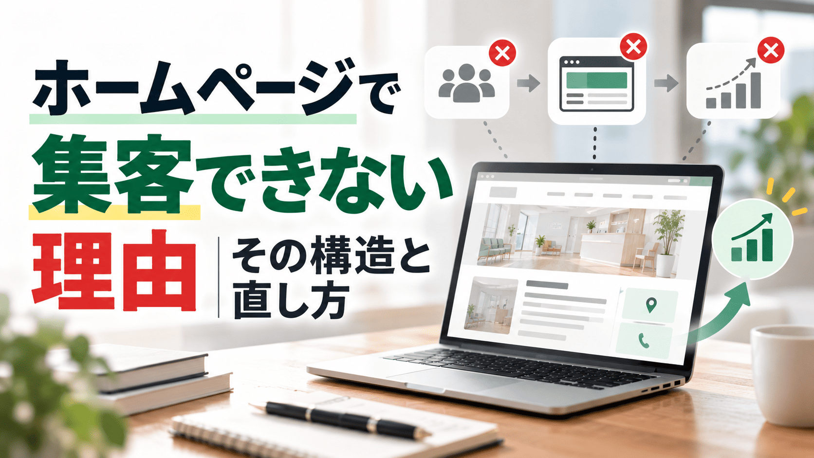 ホームページで集客できない理由｜その構造と直し方