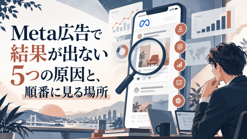 Meta広告で結果が出ない5つの原因と、順番に見る場所