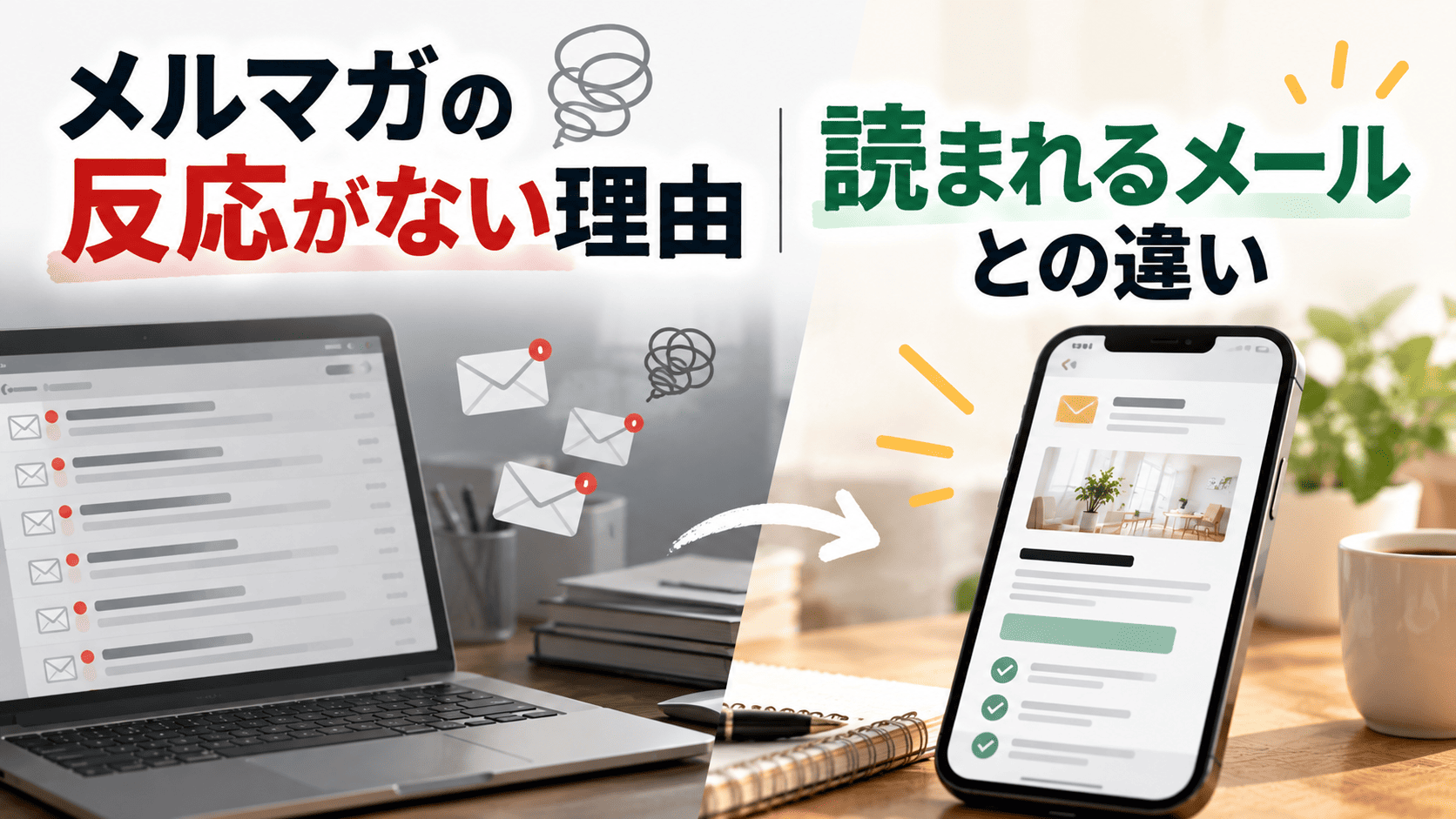 メルマガの反応がない理由|読まれるメールとの違い