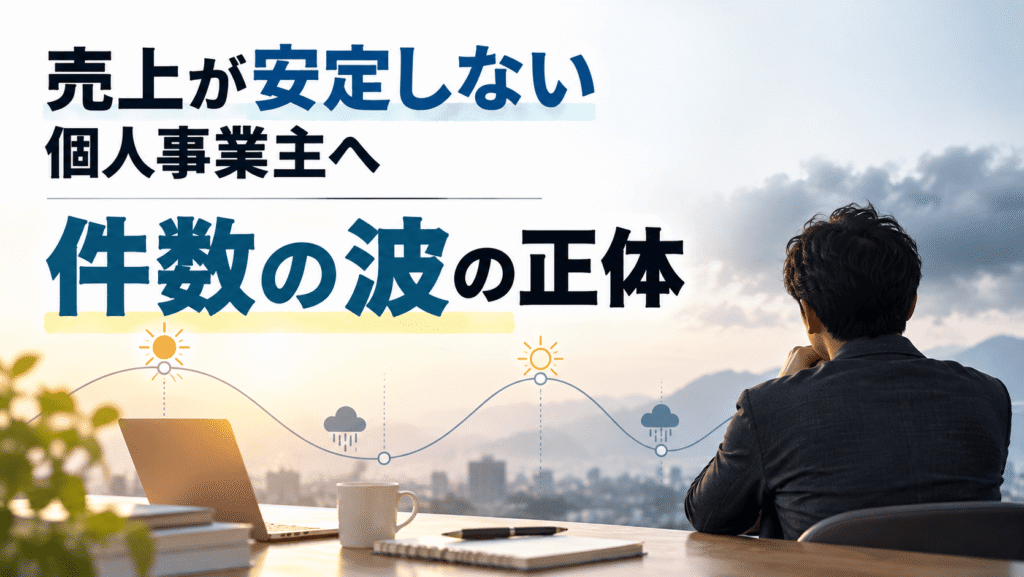 売上が安定しない個人事業主へ｜件数の波の正体