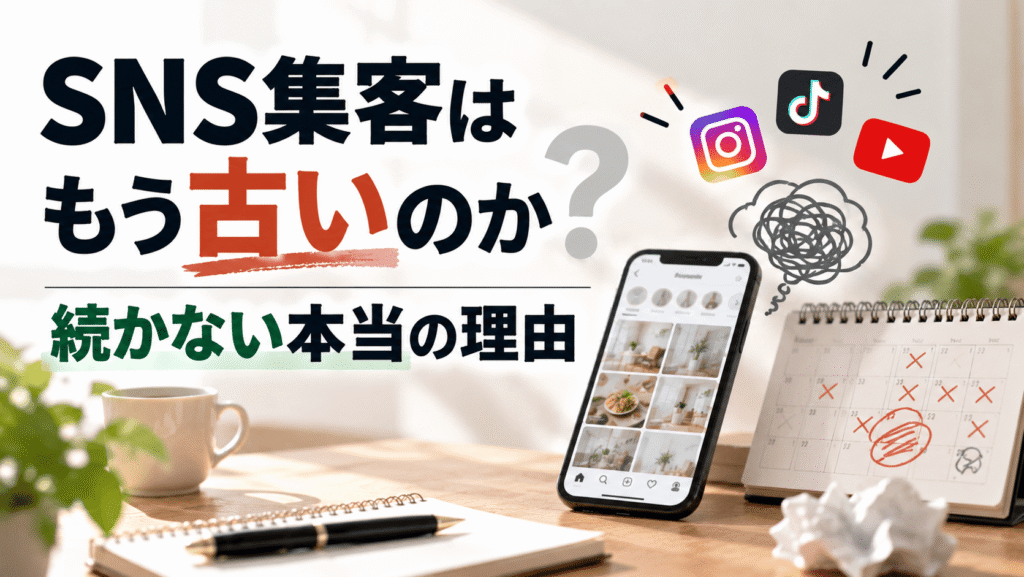 SNS集客はもう古いのか｜続かない本当の理由