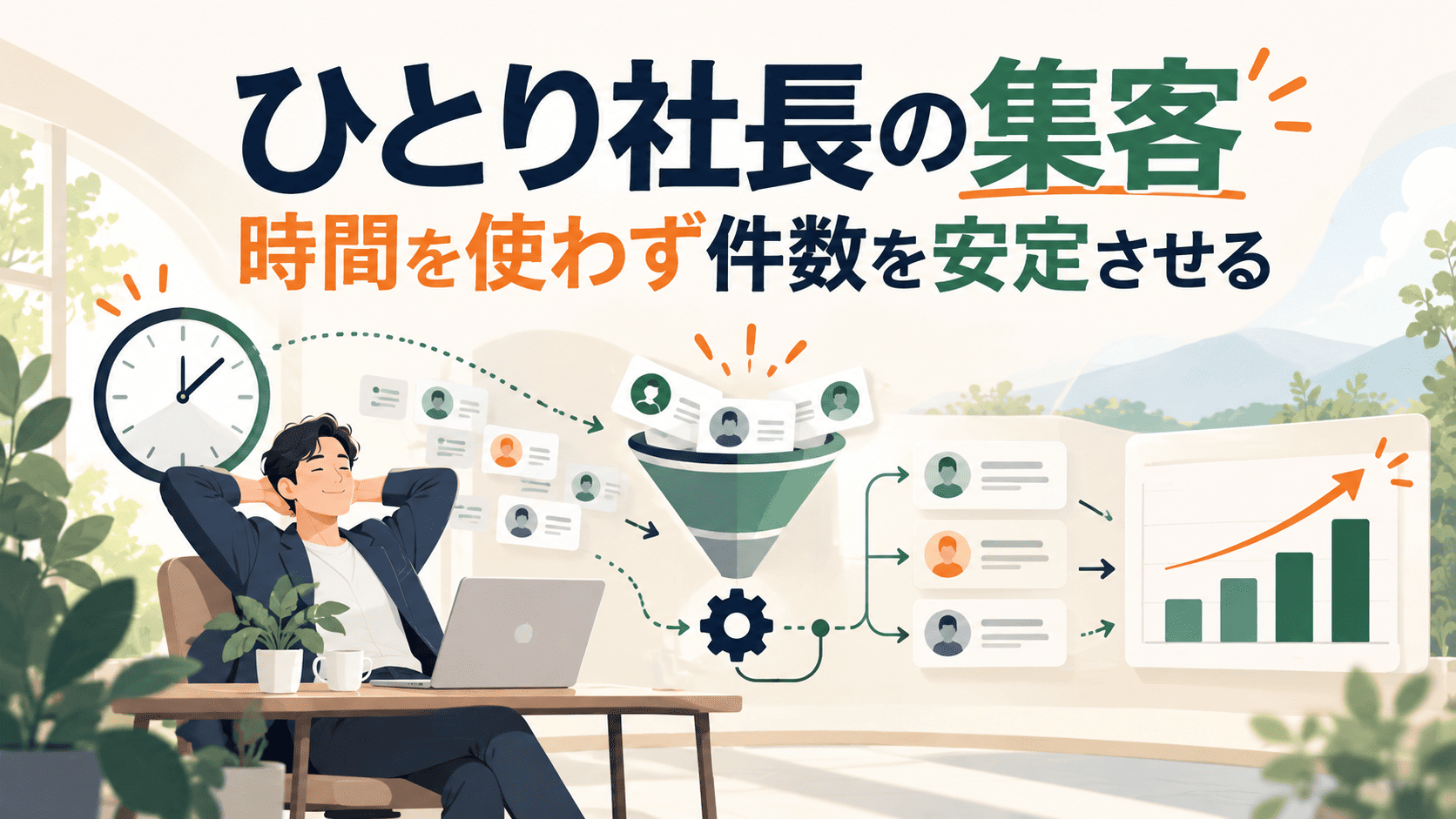 ひとり社長の集客｜時間を使わず件数を安定させる
