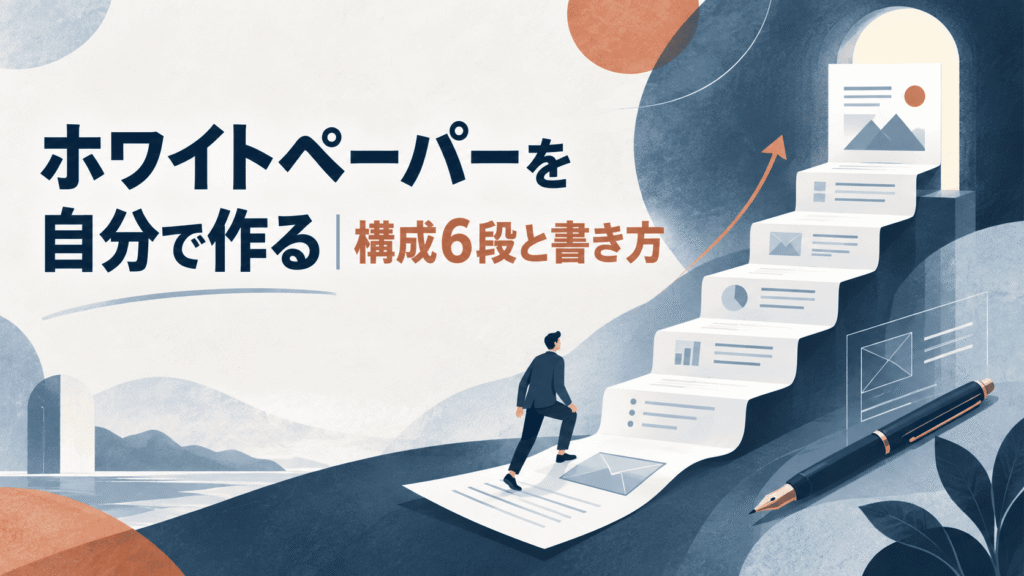 ホワイトペーパーを自分で作る｜構成6段と書き方